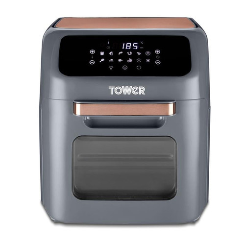 Tower Vortx 12 Litre Air Fryer Oven Grey and Rose Gold