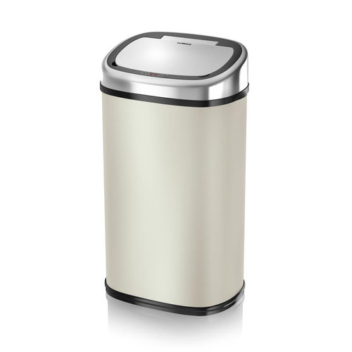 Tower 58L Square Sensor Bin Almond Tower 58L Square Sensor Bin Almond
