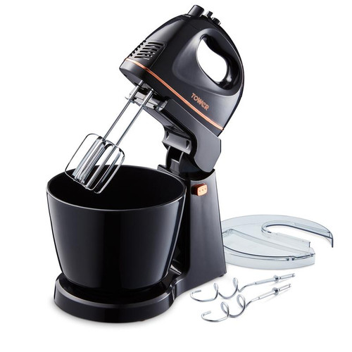 Tower 300W 2.5L Hand and Stand Mixer Black