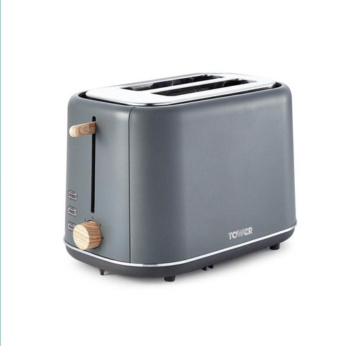 Tower Scandi 2 Slice Toaster Grey