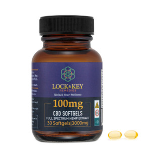 100mg Softgels (3000mg/Bottle)
