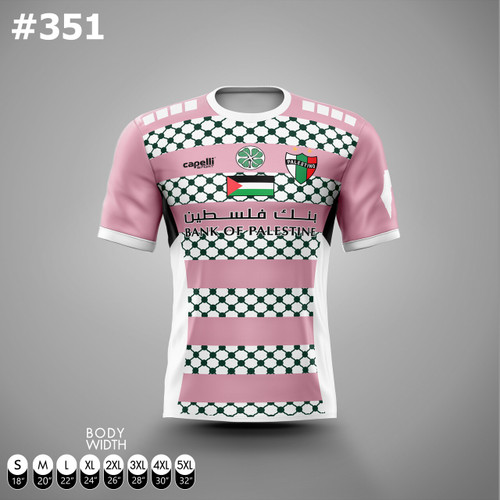 #351 Palestine  Pink Celtic Jersey