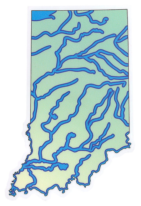 Indiana rivers sticker