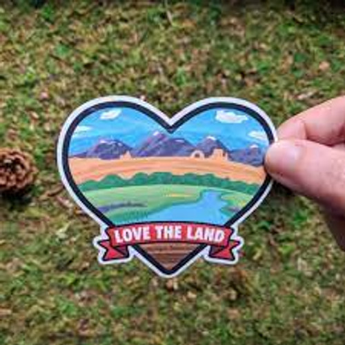 Love the land sticker