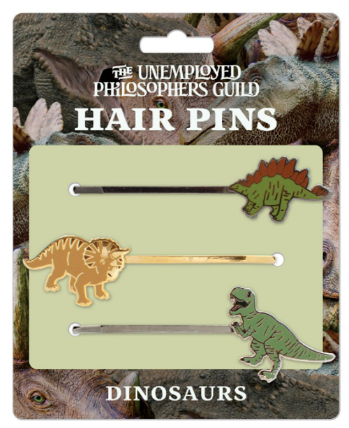 Dinosaur hair pins