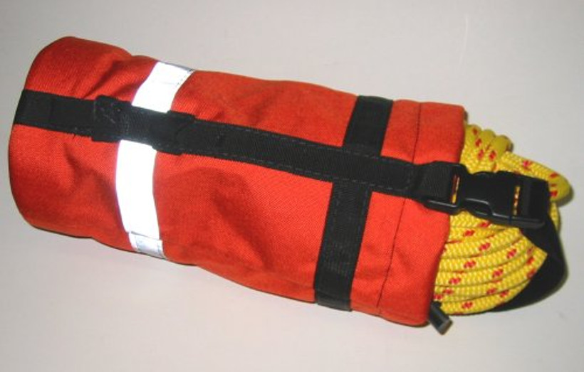 Active slide of EVAC Water Rescue Throw Bag w/ 75' NFPA Rope
