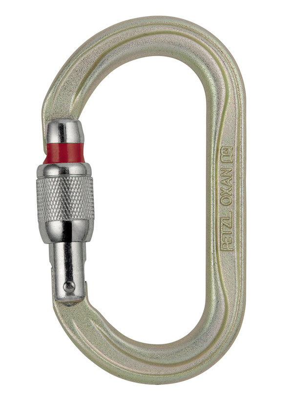 Petzl OXAN H-Frame Steel Oval Carabiner - Screw Lock