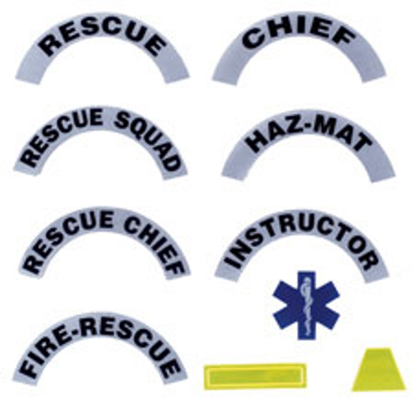 Reflective Helmet Crescent - Rescue