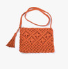 Jen & Co Val Macrame Crossbody in Rust