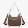 Jen & Co Reece Sherpa Trim Satchel