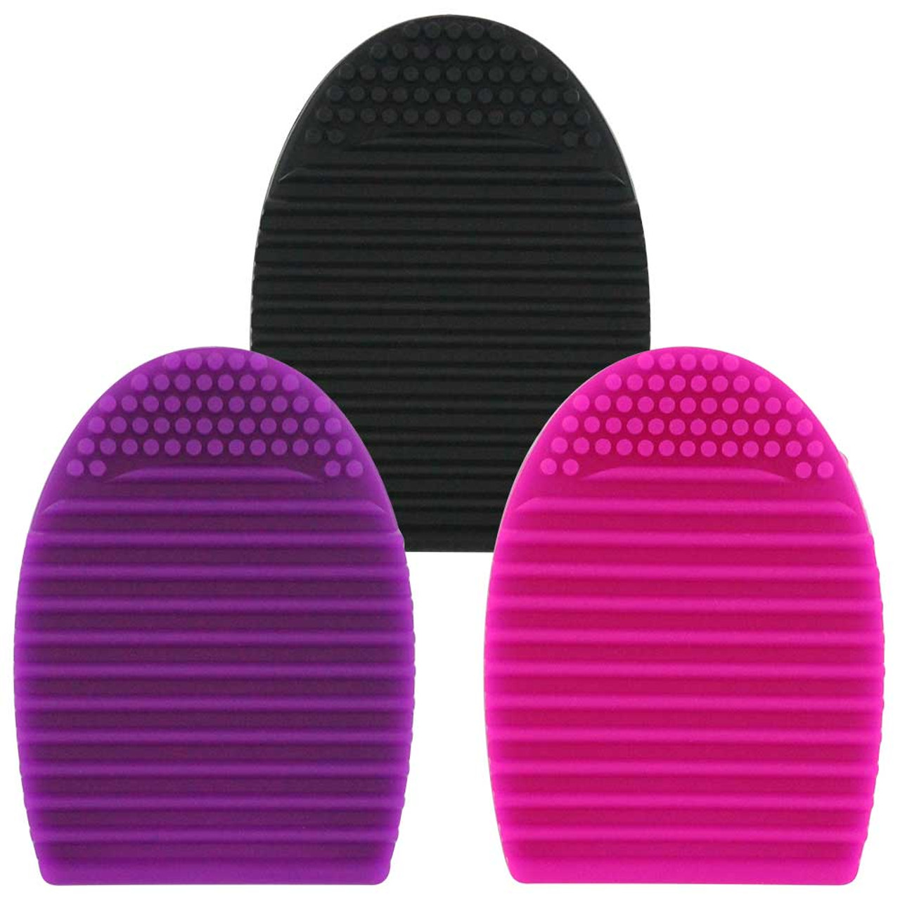 Pink Silicone Brushes - 3 Pack