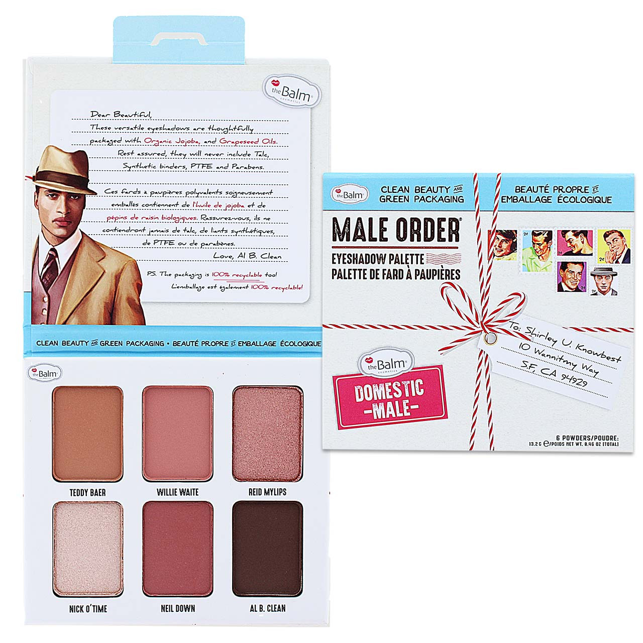 Male Palette Brigettes Boutique - theBalm Order Eyeshadow