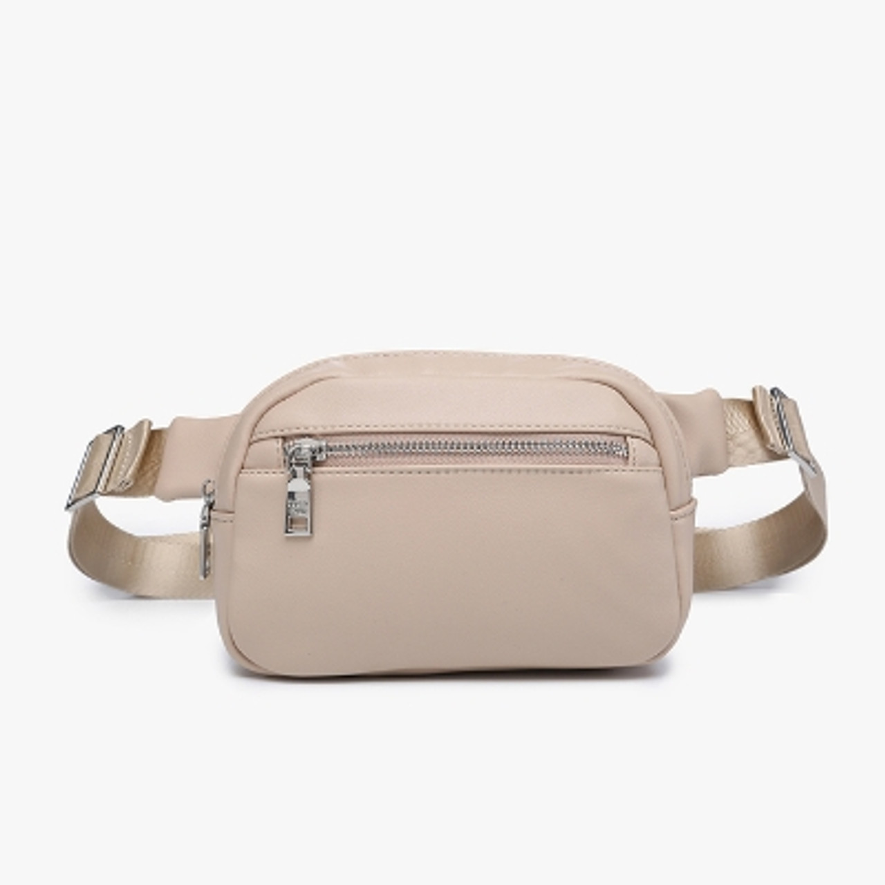 Hailey Crossbody and Tote Bag Set - Greige/Silver