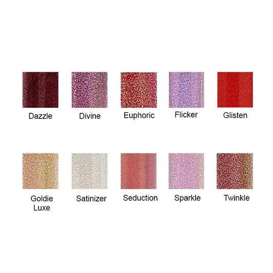Annika Maya Liquid Lustre Lip Gloss Shade Chart