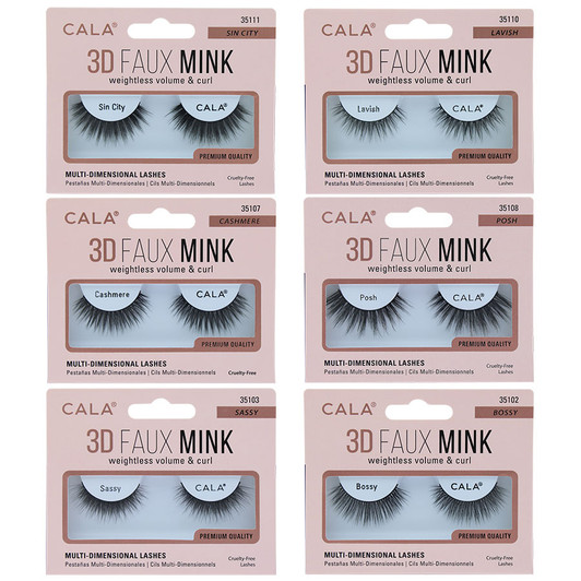 Cala 3D Faux Mink Lashes - Weightless Volume and Curl
Reusable
Easy to Apply
Light & Soft
Cruelty Free
Contact Lens Friendly Cala 3D Faux Mink Lashes - Weightless Volume and Curl
Reusable
Easy to Apply
Light & Soft
Cruelty Free
Contact Lens Friendly