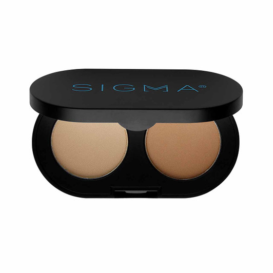 Sigma Color + Shape Brow Powder Duo available in Light, Medium or Dark Sigma Color + Shape Brow Powder Duo available in Light, Medium or Dark