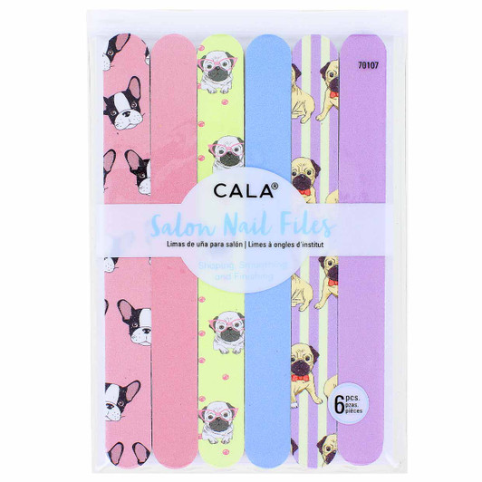 Cala Salon Nail Files - 6 Pcs