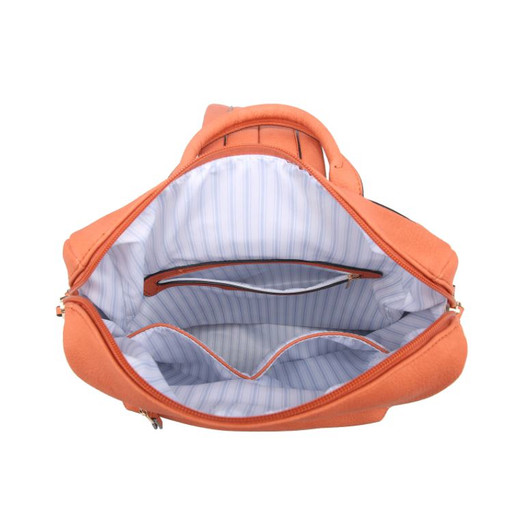 Jen & Co Amelia Convertible Backpack inside view