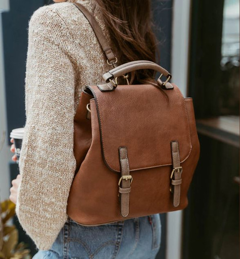 Jen & Co Brooks Convertible Backpack style shot