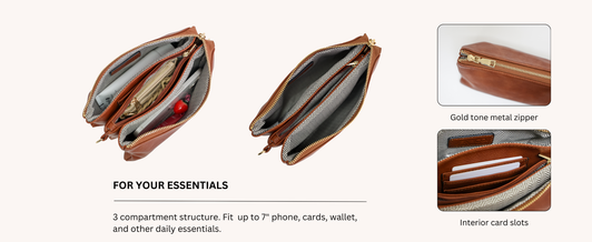 Showcasing the amount of items you can fit inside the bag