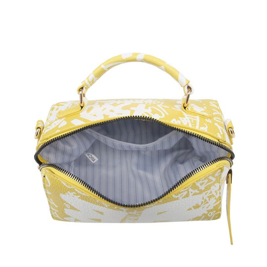 Jen & Co Graffiti Rectangle Crossbody with Chain inside view