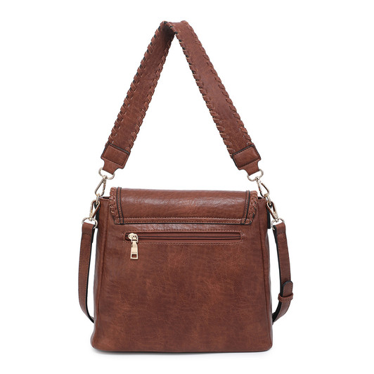 Jen & Co Lorelei Whipstitch Crossbody back view Jen & Co Lorelei Whipstitch Crossbody back view