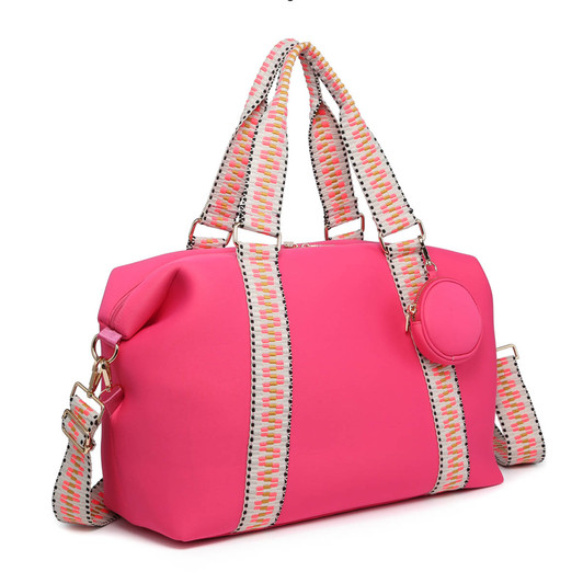 Jen & Co Rory Neoprene Duffle with Guitar Straps Alt View Jen & Co Rory Neoprene Duffle with Guitar Straps Alt View