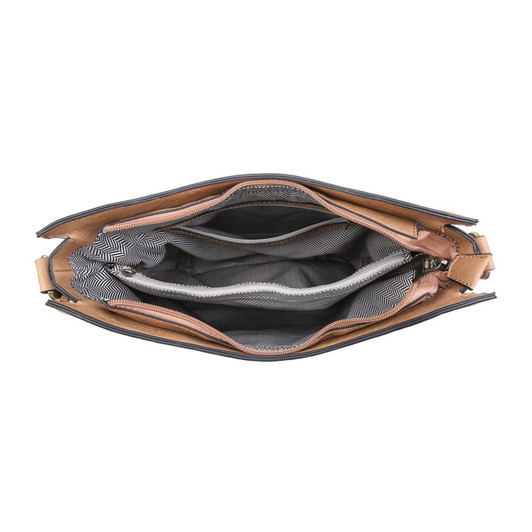 Jen & Co Nina Whipstich Crossbody inside view