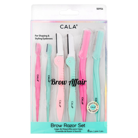 Cala Brow Affair 6 pc Razor Set  in retail packaging Cala Brow Affair 6 pc Razor Set  in retail packaging