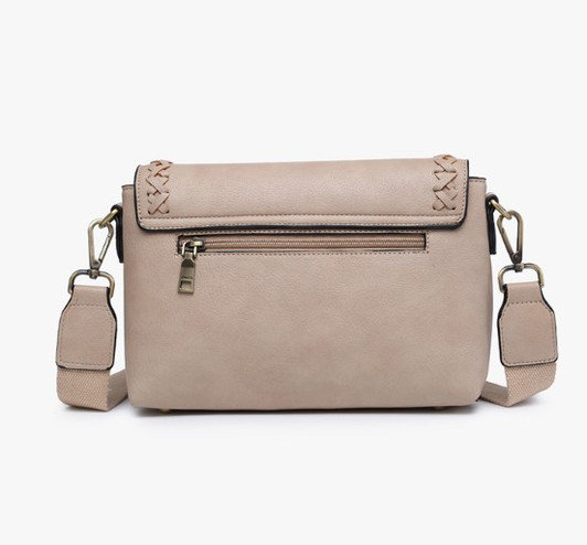 Jen & Co Francesca Whipstitch Crossbody Back View Jen & Co Francesca Whipstitch Crossbody Back View