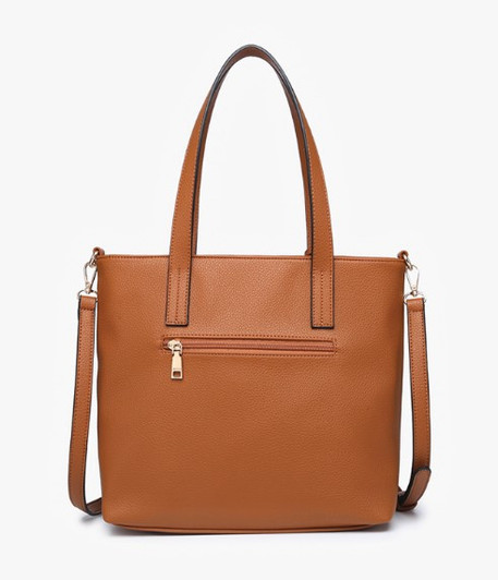 Jen & Co Cassandra Double Pocket Small Tote back view