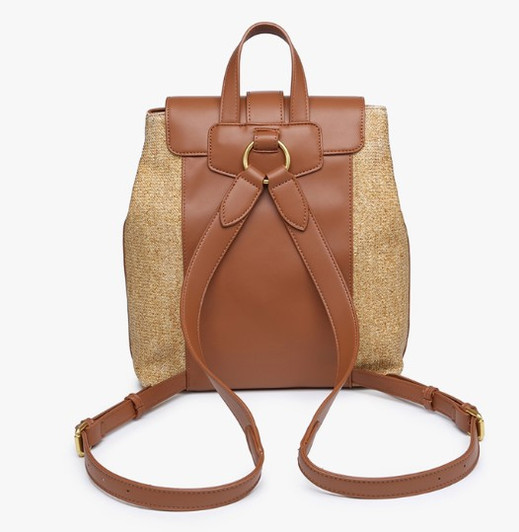 Jen & Co Avani Large Buckle Backpack back view Jen & Co Avani Large Buckle Backpack back view