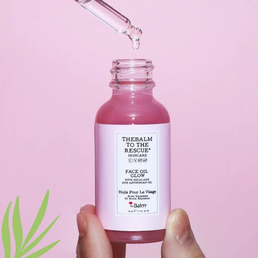 theBalm to the Rescue Face Oil Glow style shot