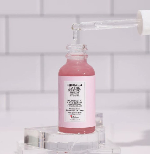 theBalm to the Rescue Biomimetic Face Serum style shot 2 theBalm to the Rescue Biomimetic Face Serum style shot 2
