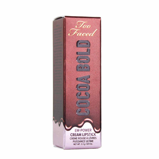 Too Faced Cocoa Bold EM-Power Cream Lipstick Box Too Faced Cocoa Bold EM-Power Cream Lipstick Box