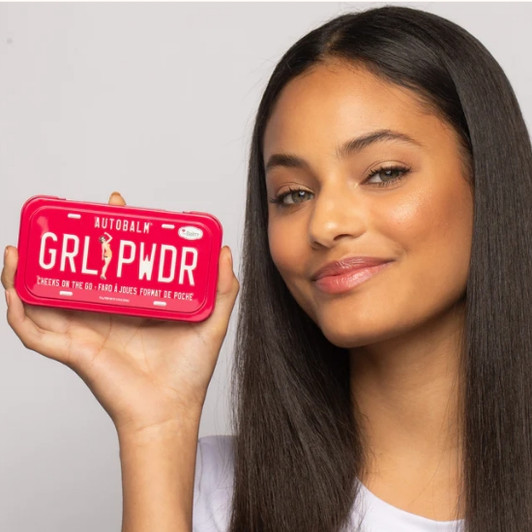 theBalm Autobalm GRL PWDR Girl Powder Cheek Palette style shot theBalm Autobalm GRL PWDR Girl Powder Cheek Palette style shot