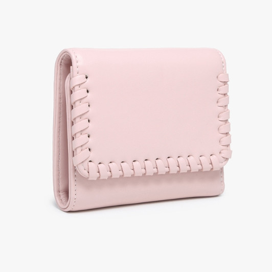 Jen & Co Logan Whipstitch Tri-fold Wallet alt view Jen & Co Logan Whipstitch Tri-fold Wallet alt view