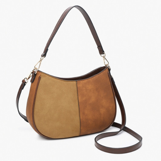 Jen & Co Zoe Two-Tone Distressed Crossbody alt view