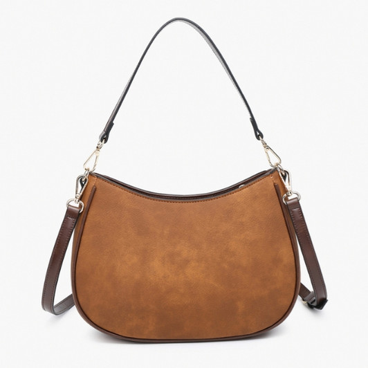 Jen & Co Zoe Two-Tone Distressed Crossbody back view