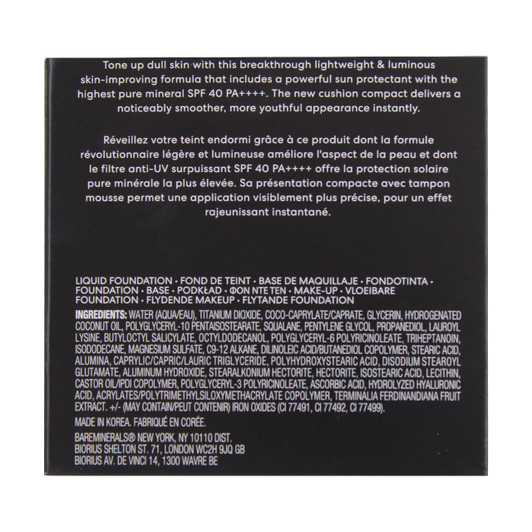 bareMinerals Original Pure Serum Cushion Compact box back