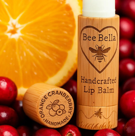 Bee Bella Lip Balm in Orange Cranberry