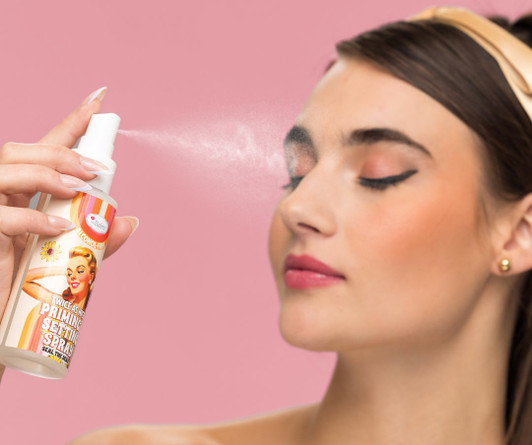 theBalm Twice as Nice Priming & Setting Spray style shot 2