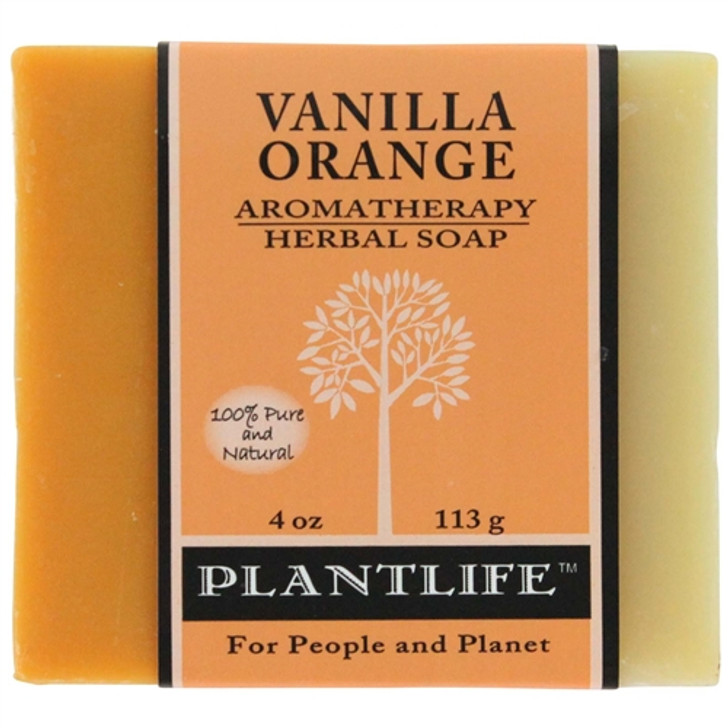 Plantlife Aromatherapy Herbal Soap - Vanilla Orange