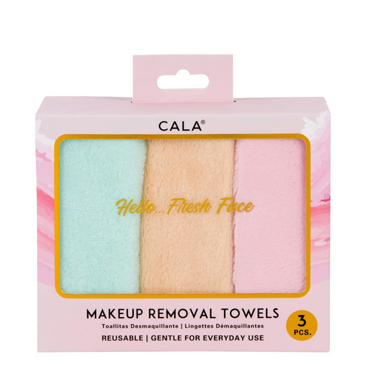 Cala Soft & Gentle Microfiber Makeup Removal Towels in packaging