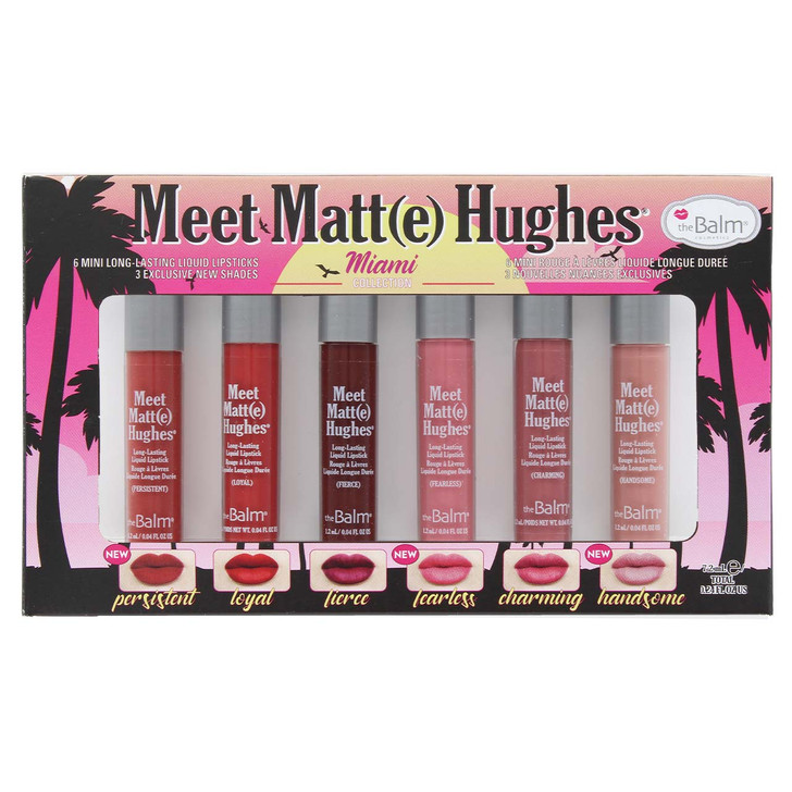 theBalm Meet Matt(e) Hughes 6 Mini Liquid Lipsticks - Miami