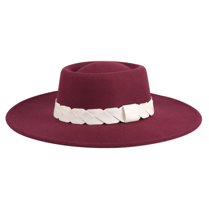 Jen & Co Ramsey Wide Cut-Out Trim Fedora