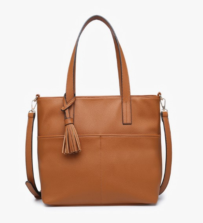 Jen & Co Cassandra Double Pocket Small Tote