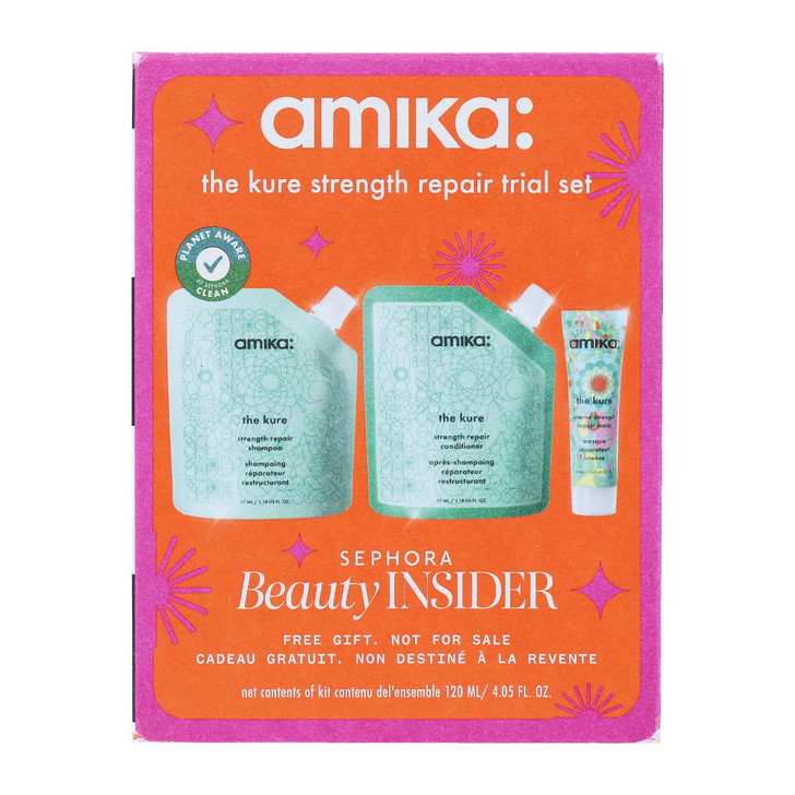 amika x Sephora The Kure Strength Repair Trial Set box front