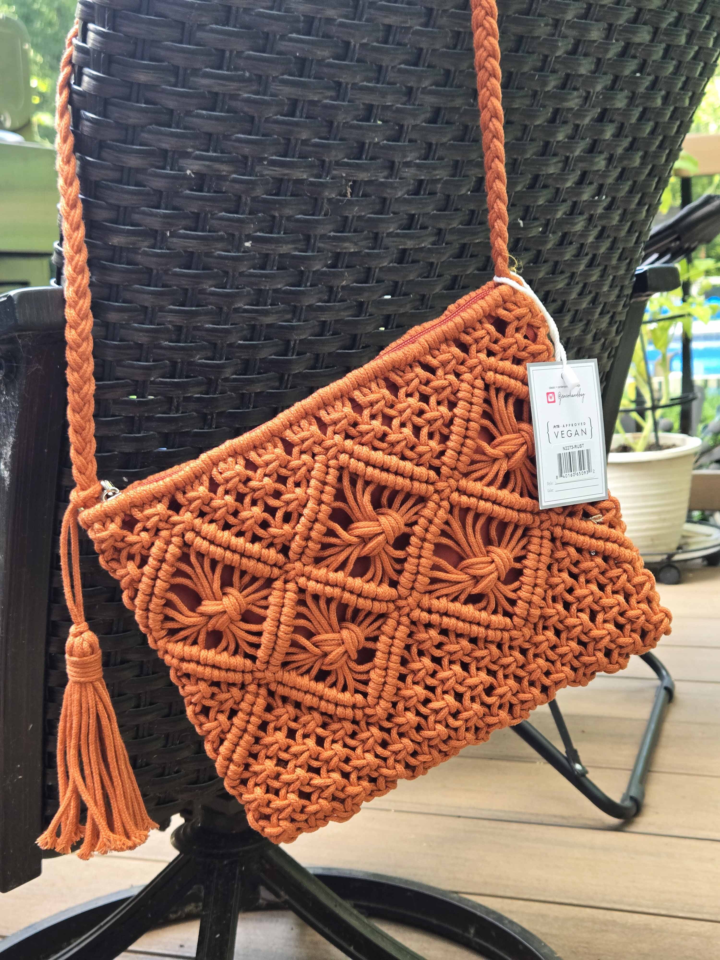 Jen & Co Val Macrame Crossbody