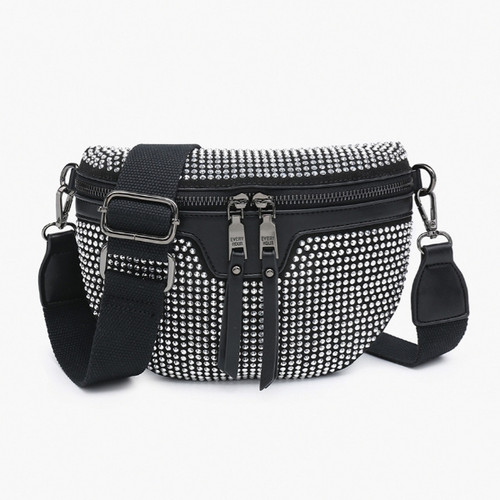 バッグ kimny55 Jen & Co Kai Rhinestone Belt Bag - Brigettes Boutique